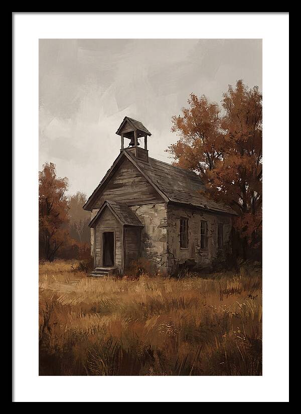 Old Schoolhouse In Autumn