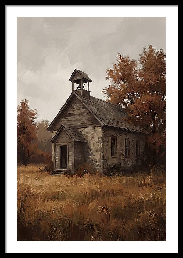 Old Schoolhouse In Autumn