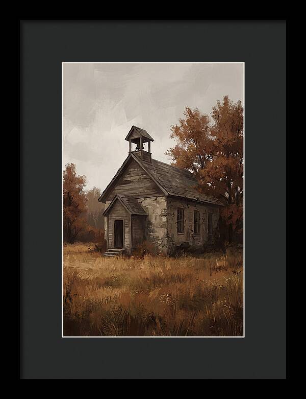 Old Schoolhouse In Autumn