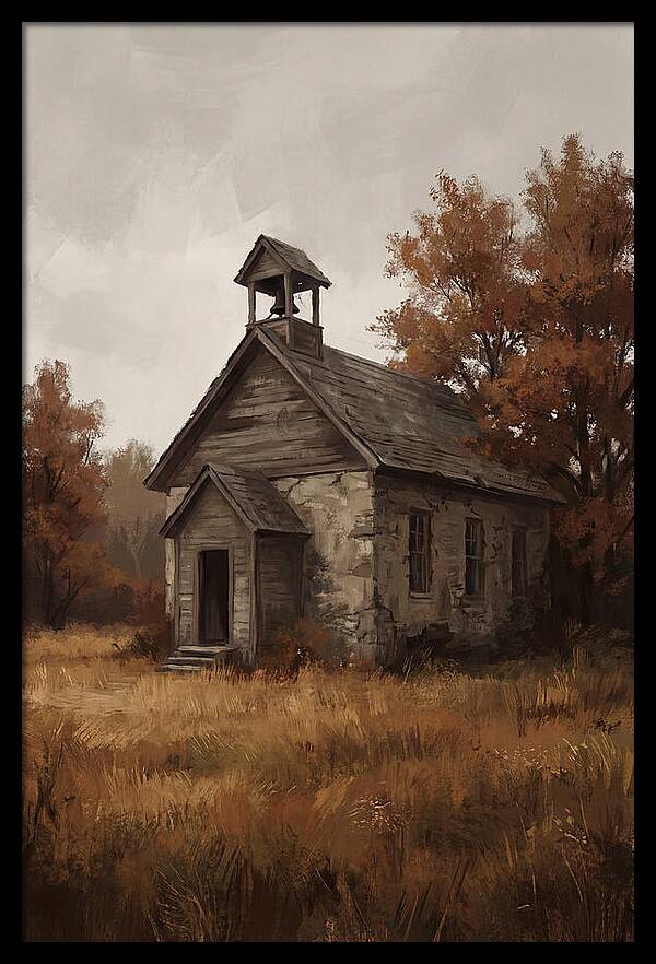 Old Schoolhouse In Autumn