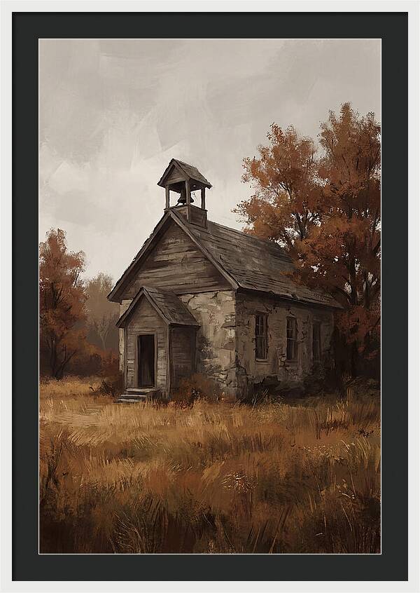 Old Schoolhouse In Autumn