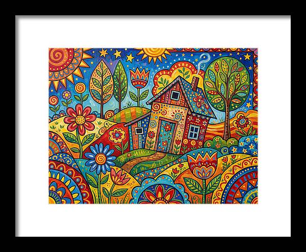 Old Shed In A Colorful Landscape