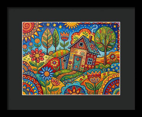 Old Shed In A Colorful Landscape