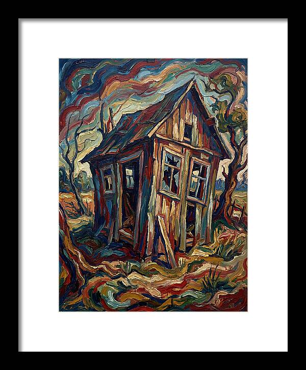 Old Shed In Expressionist Style