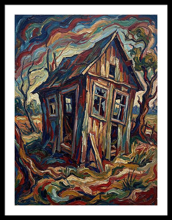 Old Shed In Expressionist Style