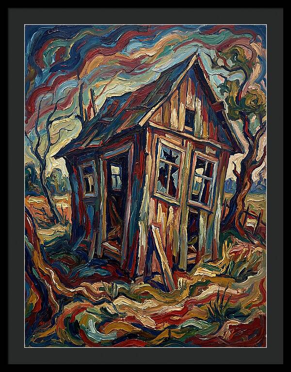 Old Shed In Expressionist Style