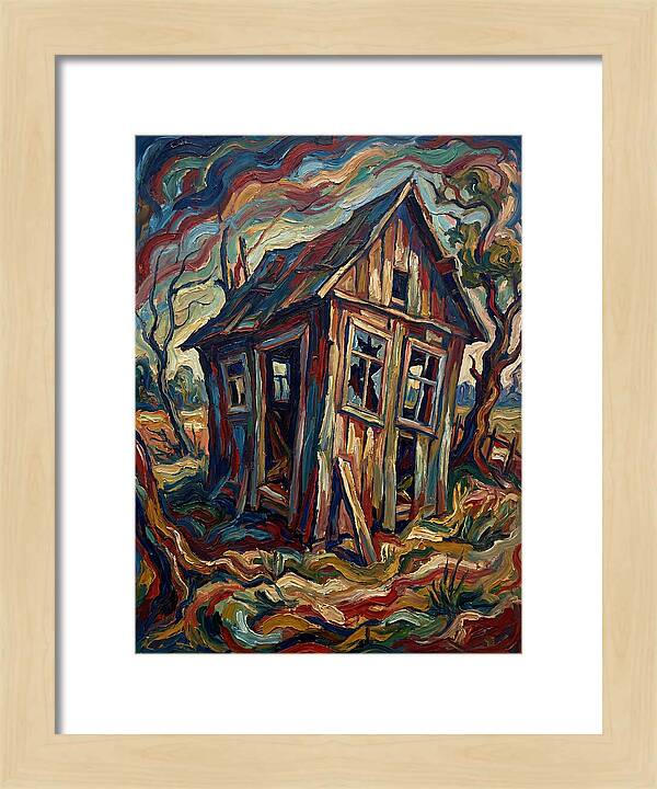 Old Shed In Expressionist Style