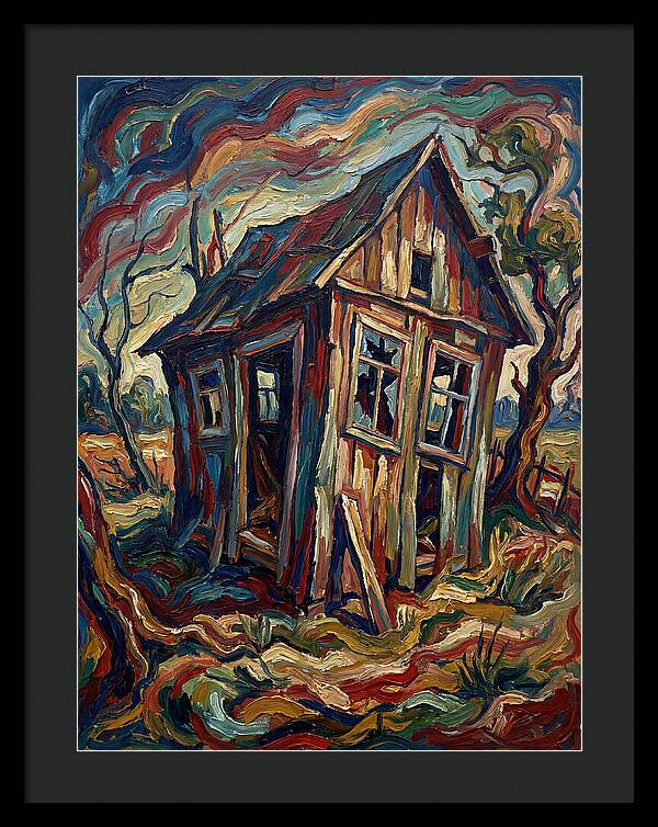 Old Shed In Expressionist Style