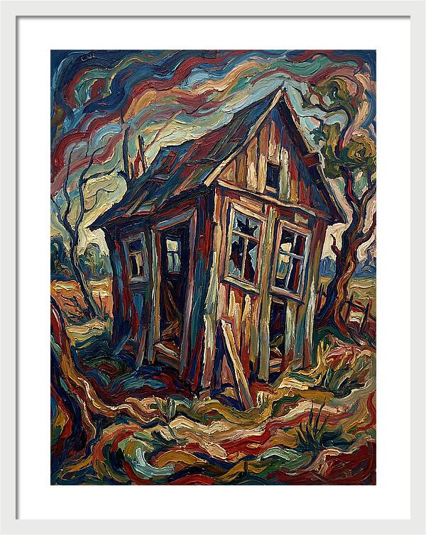Old Shed In Expressionist Style