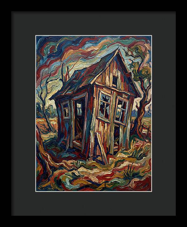 Old Shed In Expressionist Style