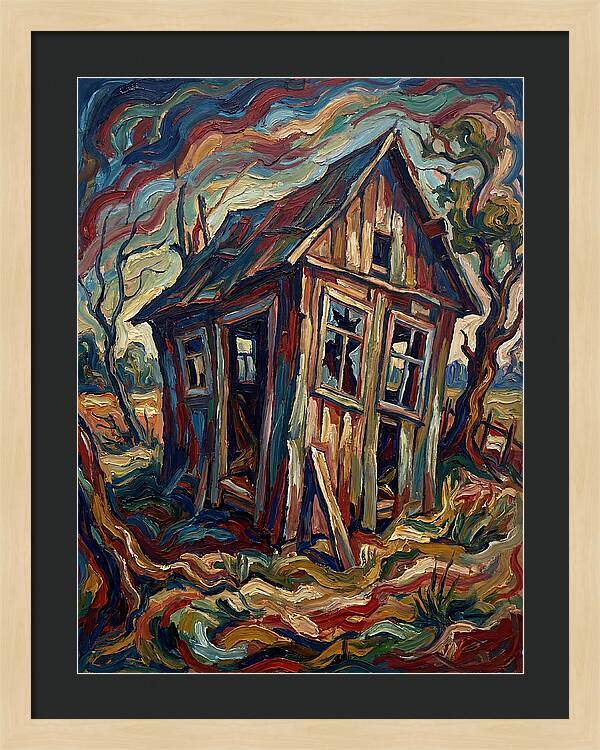 Old Shed In Expressionist Style