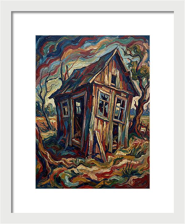 Old Shed In Expressionist Style