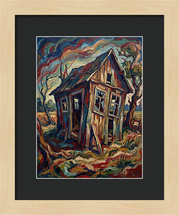 Old Shed In Expressionist Style