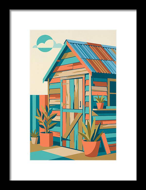 Old Shed In Vibrant Colors