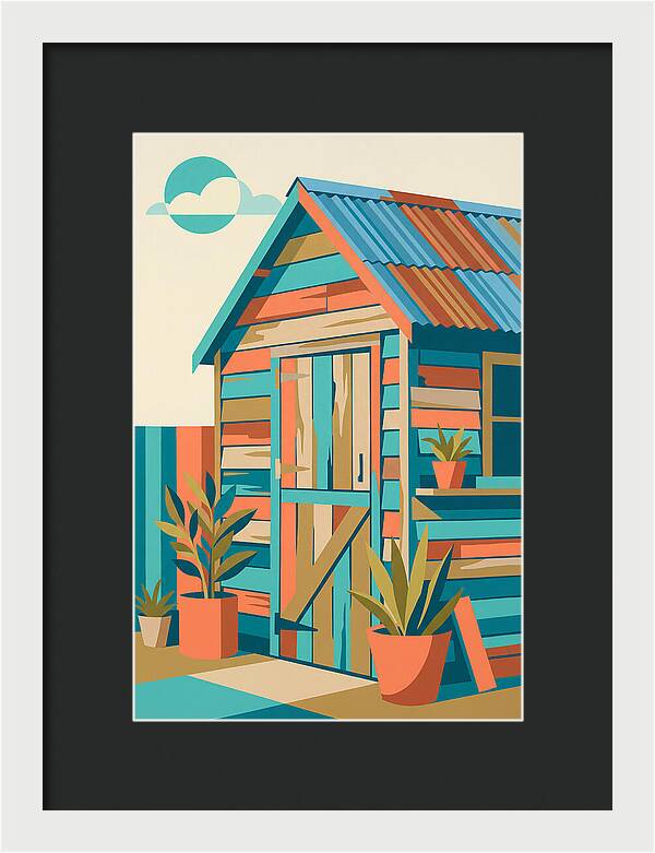 Old Shed In Vibrant Colors