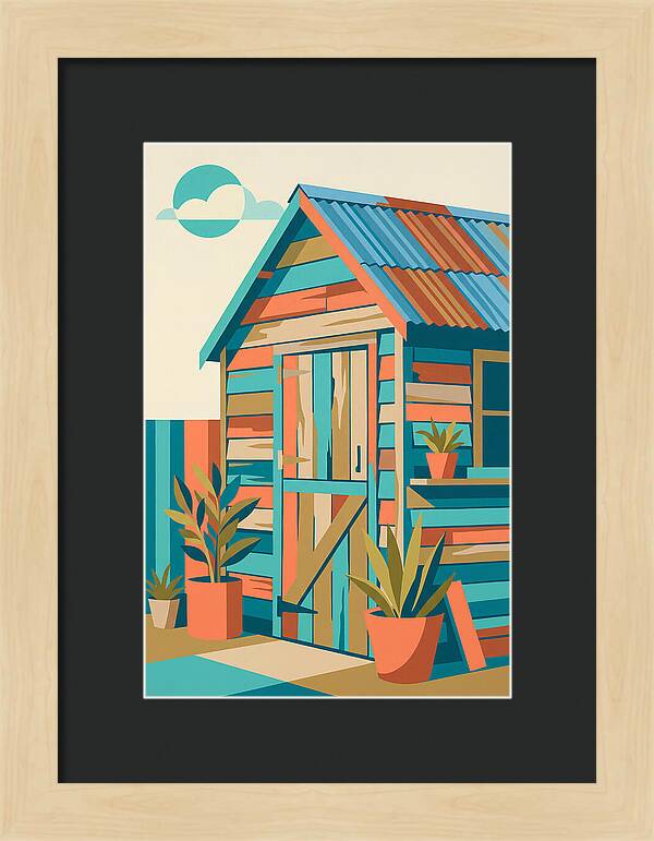 Old Shed In Vibrant Colors