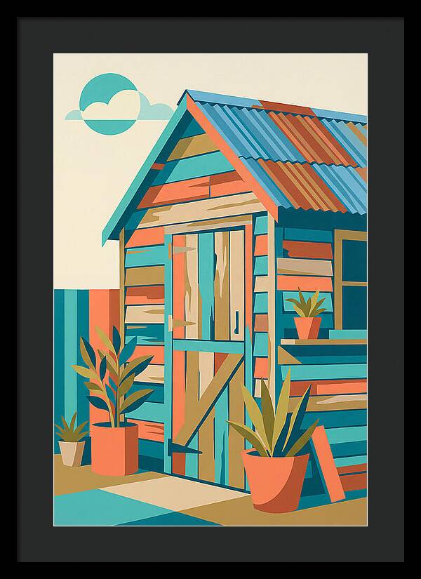 Old Shed In Vibrant Colors