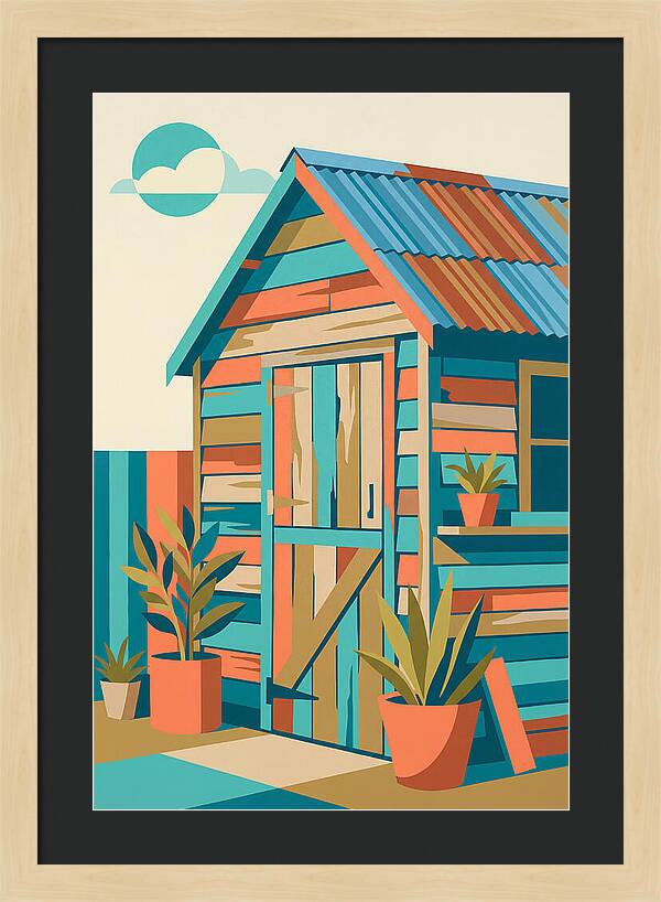 Old Shed In Vibrant Colors