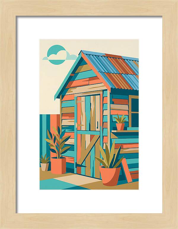 Old Shed In Vibrant Colors