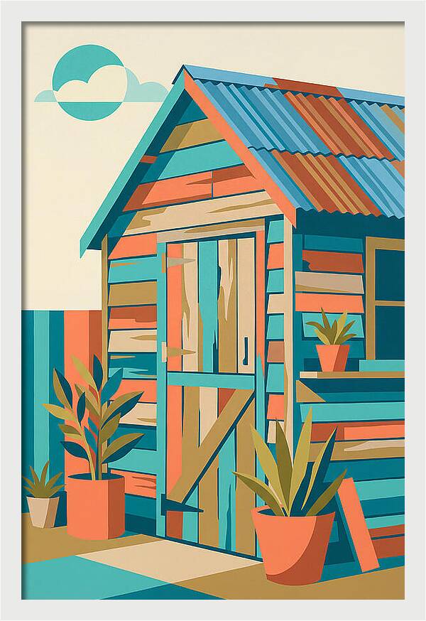Old Shed In Vibrant Colors