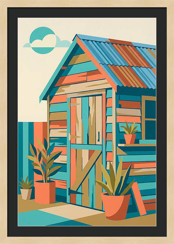 Old Shed In Vibrant Colors