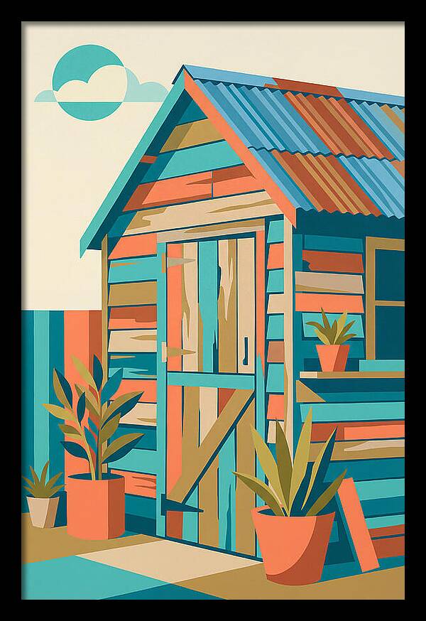 Old Shed In Vibrant Colors