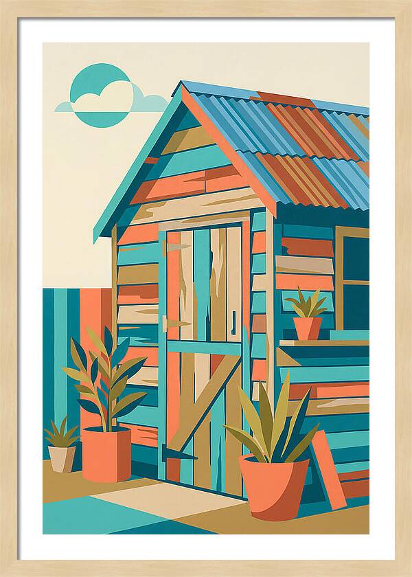 Old Shed In Vibrant Colors