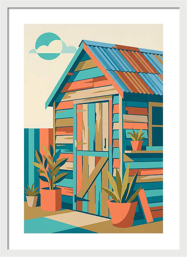Old Shed In Vibrant Colors