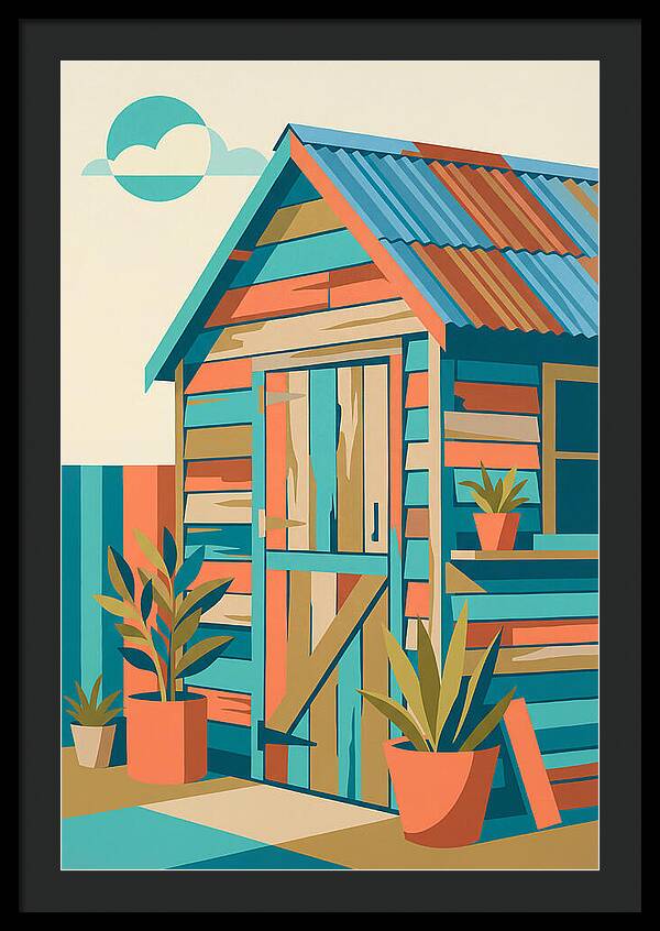 Old Shed In Vibrant Colors