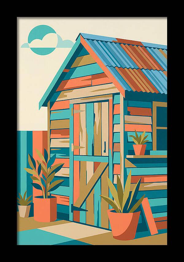 Old Shed In Vibrant Colors
