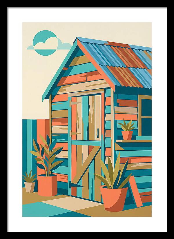 Old Shed In Vibrant Colors