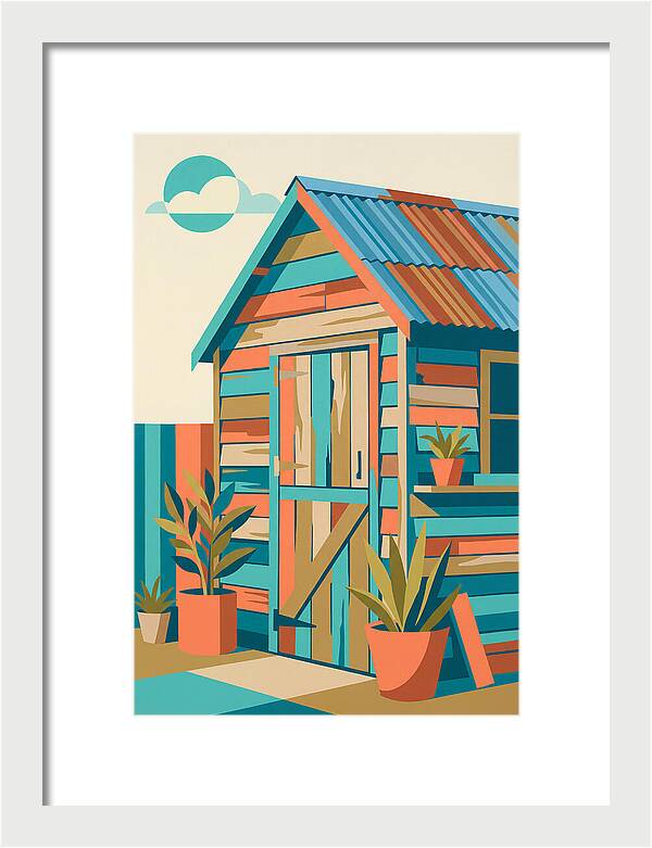 Old Shed In Vibrant Colors