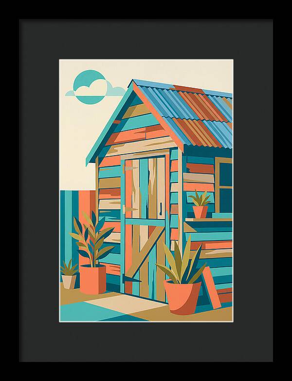 Old Shed In Vibrant Colors