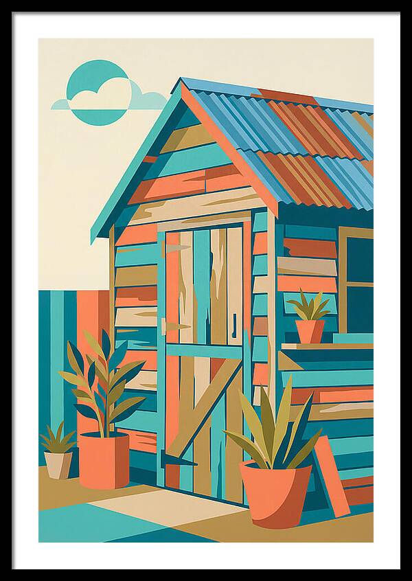 Old Shed In Vibrant Colors