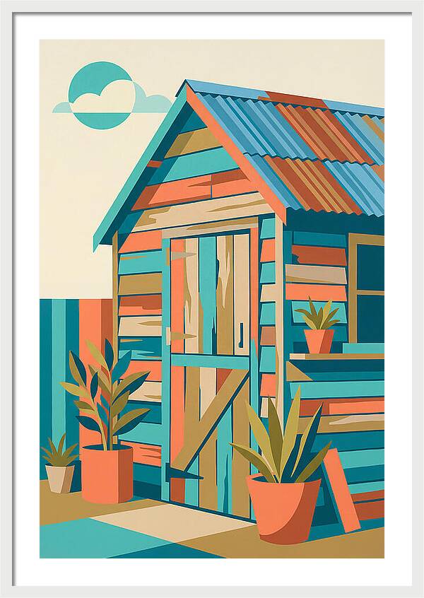 Old Shed In Vibrant Colors