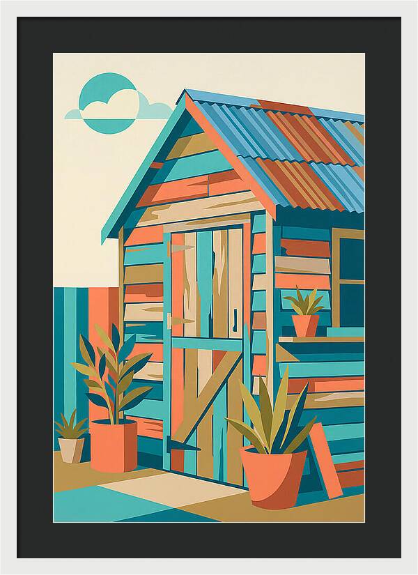Old Shed In Vibrant Colors