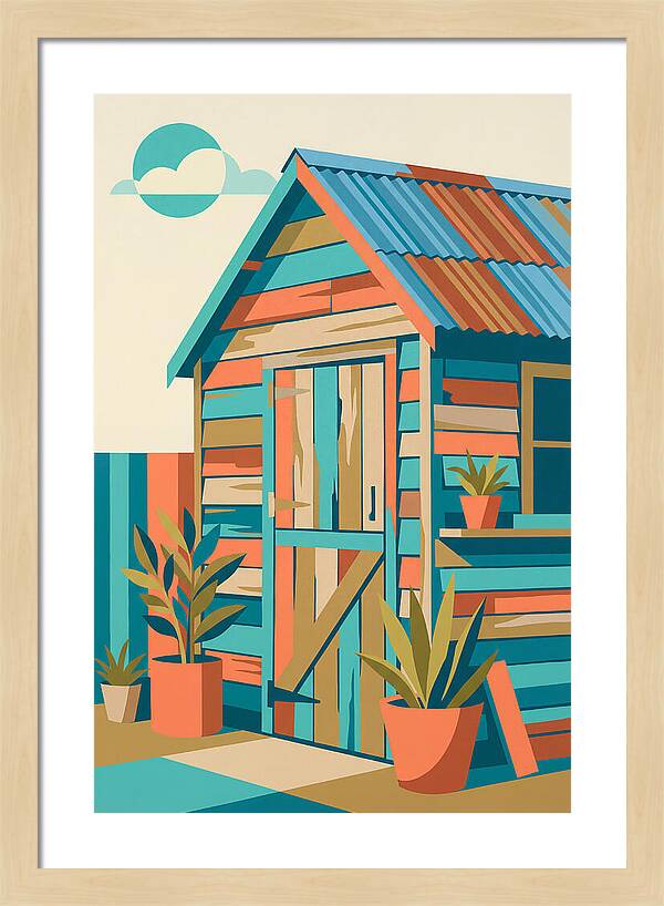 Old Shed In Vibrant Colors