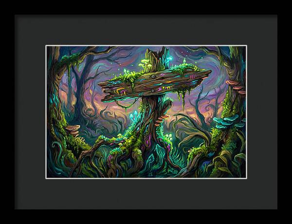 Old Signpost In Enchanted Forest