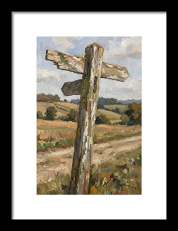Old Signpost In Nature