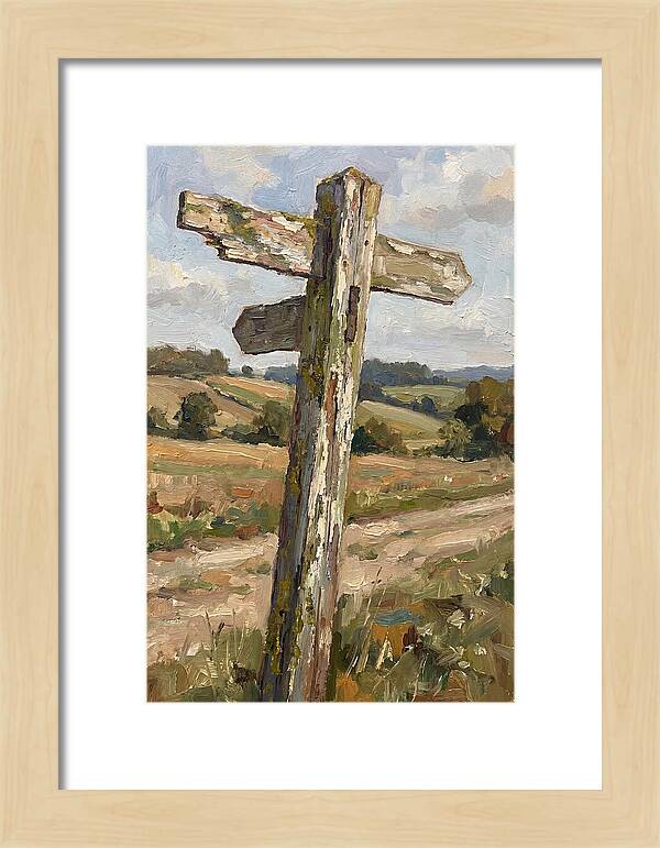 Old Signpost In Nature