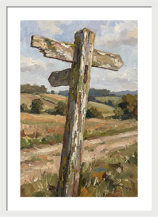 Old Signpost In Nature