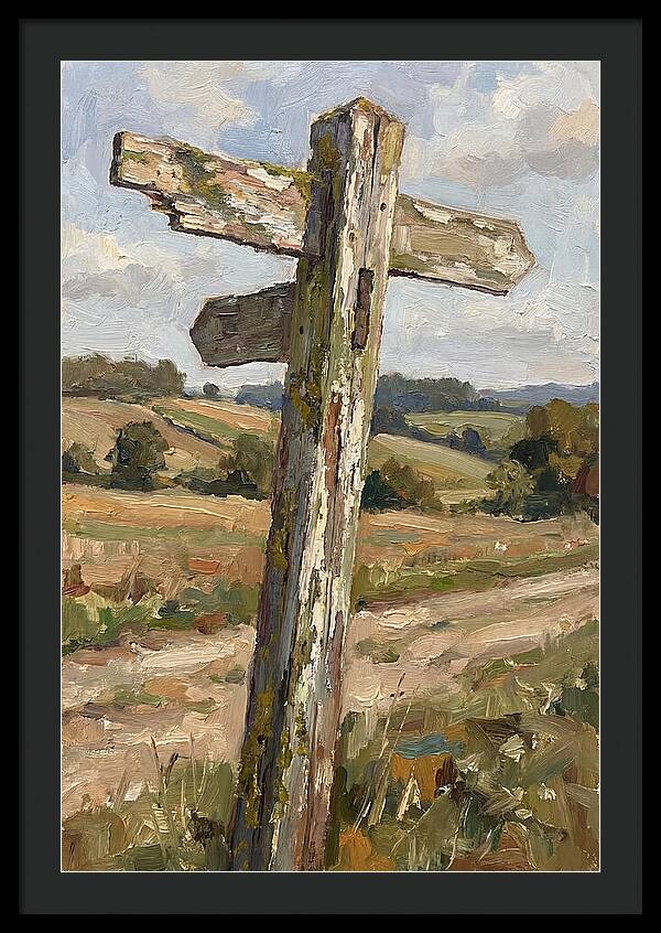 Old Signpost In Nature