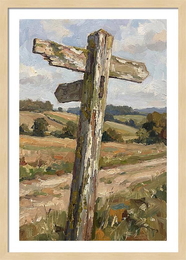 Old Signpost In Nature