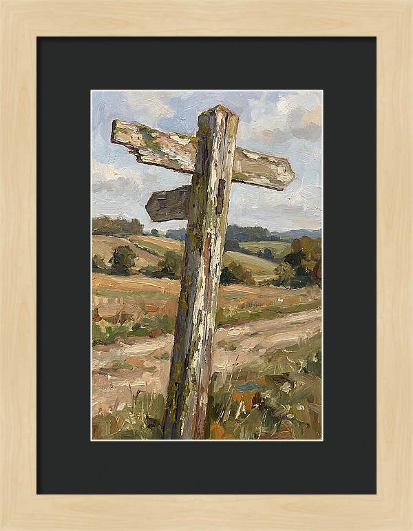 Old Signpost In Nature