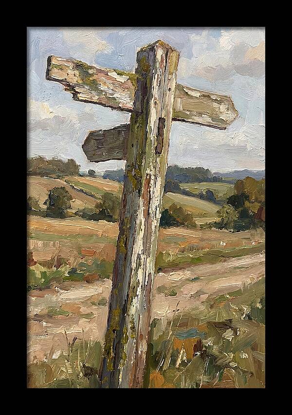 Old Signpost In Nature