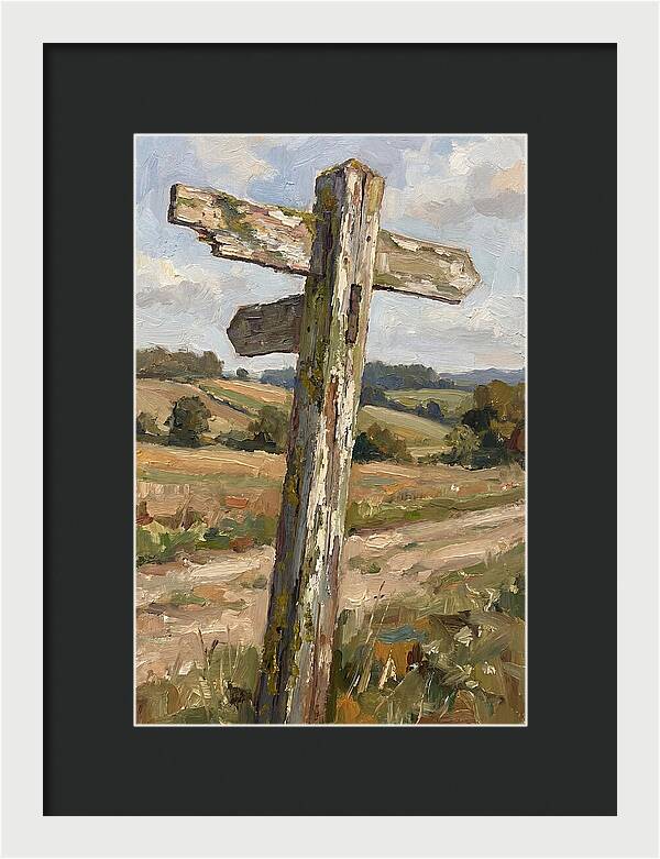 Old Signpost In Nature