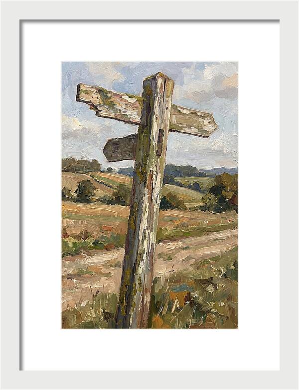 Old Signpost In Nature