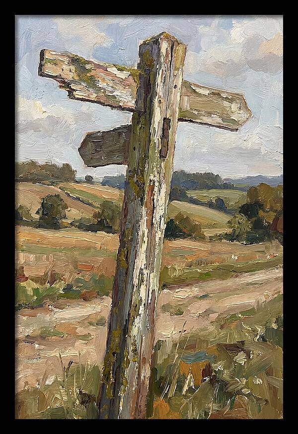 Old Signpost In Nature