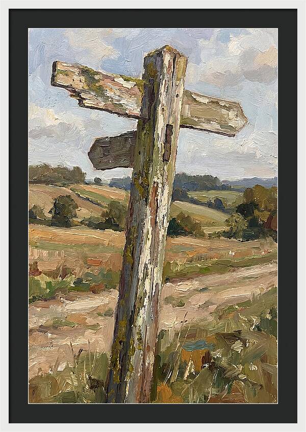 Old Signpost In Nature