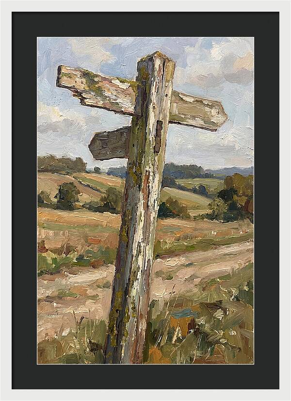 Old Signpost In Nature